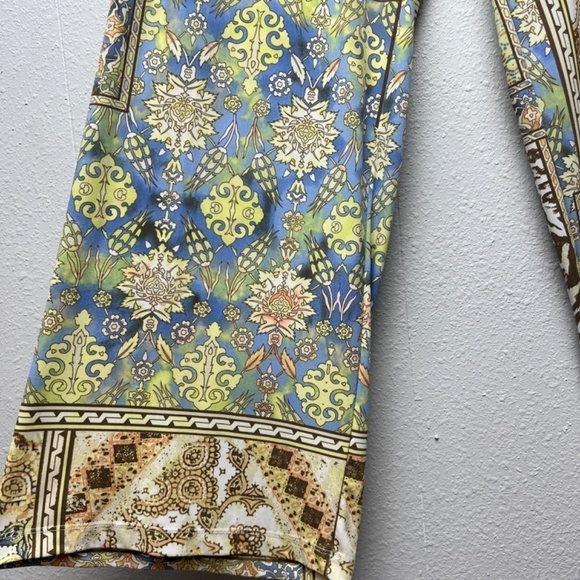 Chico's Patchwork Pull On Womens Pants Large Bohemian Free Spirited Hippie Beach - Picture 11 of 15